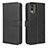 Leather Case Stands Flip Cover Holder BY1 for Nokia C210 Black