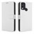 Leather Case Stands Flip Cover Holder BY1 for Nokia C22 White