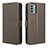 Leather Case Stands Flip Cover Holder BY1 for Nokia G22