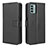 Leather Case Stands Flip Cover Holder BY1 for Nokia G22 Black