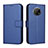 Leather Case Stands Flip Cover Holder BY1 for Nokia G300 5G Blue