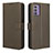 Leather Case Stands Flip Cover Holder BY1 for Nokia G42 5G