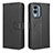 Leather Case Stands Flip Cover Holder BY1 for Nokia X30 5G Black