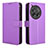 Leather Case Stands Flip Cover Holder BY1 for OnePlus 12R 5G Purple