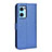 Leather Case Stands Flip Cover Holder BY1 for OnePlus Nord CE 2 5G Blue