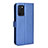 Leather Case Stands Flip Cover Holder BY1 for Oppo A16s Blue