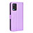 Leather Case Stands Flip Cover Holder BY1 for Oppo A54 4G Purple