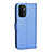 Leather Case Stands Flip Cover Holder BY1 for Oppo A54 5G Blue