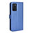 Leather Case Stands Flip Cover Holder BY1 for Oppo A54s Blue