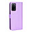 Leather Case Stands Flip Cover Holder BY1 for Oppo A56 5G Purple