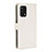 Leather Case Stands Flip Cover Holder BY1 for Oppo F19 White