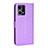 Leather Case Stands Flip Cover Holder BY1 for Oppo F21 Pro 4G Purple