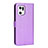 Leather Case Stands Flip Cover Holder BY1 for Oppo Find X5 Pro 5G Purple