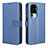 Leather Case Stands Flip Cover Holder BY1 for Oppo Reno10 Pro+ Plus 5G Blue