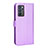 Leather Case Stands Flip Cover Holder BY1 for Oppo Reno6 5G Purple