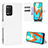 Leather Case Stands Flip Cover Holder BY1 for Realme 9 5G India White