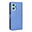 Leather Case Stands Flip Cover Holder BY1 for Realme 9i 4G Blue