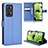 Leather Case Stands Flip Cover Holder BY1 for Realme GT Neo2 5G Blue