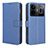 Leather Case Stands Flip Cover Holder BY1 for Realme GT Neo5 240W 5G Blue