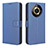 Leather Case Stands Flip Cover Holder BY1 for Realme Narzo 60 Pro 5G Blue