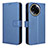 Leather Case Stands Flip Cover Holder BY1 for Realme V50 5G Blue
