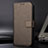 Leather Case Stands Flip Cover Holder BY1 for Samsung Galaxy A03s Brown