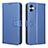 Leather Case Stands Flip Cover Holder BY1 for Samsung Galaxy A04 4G Blue