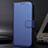 Leather Case Stands Flip Cover Holder BY1 for Samsung Galaxy A13 4G Blue