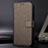 Leather Case Stands Flip Cover Holder BY1 for Samsung Galaxy A13 5G Brown