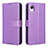 Leather Case Stands Flip Cover Holder BY1 for Samsung Galaxy A23 5G SC-56C Purple