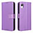 Leather Case Stands Flip Cover Holder BY1 for Samsung Galaxy A23s Purple