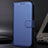 Leather Case Stands Flip Cover Holder BY1 for Samsung Galaxy M52 5G Blue