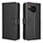 Leather Case Stands Flip Cover Holder BY1 for Sharp Aquos Sense7 Black