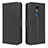 Leather Case Stands Flip Cover Holder BY1 for Sharp Rouvo V Black