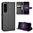 Leather Case Stands Flip Cover Holder BY1 for Sony Xperia 1 IV SO-51C Black