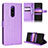 Leather Case Stands Flip Cover Holder BY1 for Sony Xperia 1 Purple