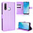 Leather Case Stands Flip Cover Holder BY1 for Vivo iQOO U3 4G Purple