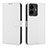 Leather Case Stands Flip Cover Holder BY1 for Vivo iQOO Z6 Lite 5G White