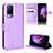 Leather Case Stands Flip Cover Holder BY1 for Vivo V21 5G Purple