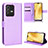 Leather Case Stands Flip Cover Holder BY1 for Vivo V23 5G Purple