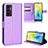 Leather Case Stands Flip Cover Holder BY1 for Vivo V23e 5G Purple