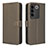 Leather Case Stands Flip Cover Holder BY1 for Vivo V27 Pro 5G