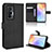 Leather Case Stands Flip Cover Holder BY1 for Vivo X70 5G Black