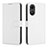 Leather Case Stands Flip Cover Holder BY1 for Vivo Y02S White