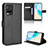 Leather Case Stands Flip Cover Holder BY1 for Vivo Y32 4G Black