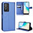 Leather Case Stands Flip Cover Holder BY1 for Vivo Y76 5G Blue