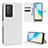 Leather Case Stands Flip Cover Holder BY1 for Vivo Y76 5G White