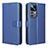 Leather Case Stands Flip Cover Holder BY1 for Xiaomi Mi 12T 5G Blue