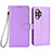 Leather Case Stands Flip Cover Holder BY1 for Xiaomi Poco F3 GT 5G Purple