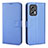 Leather Case Stands Flip Cover Holder BY1 for Xiaomi Poco X4 GT 5G Blue